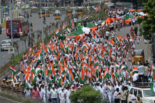 Feiern zum Unabhängigskeitstag in Chennai (Bild: Arun Sankar/AFP)