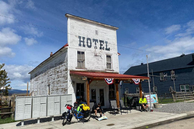 Piers Eyre-Walker auf dem Transamerica-Trail
