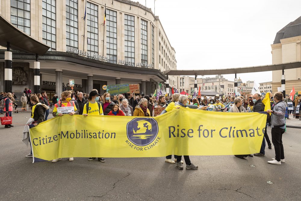 Demonstration von "Rise for Climate Belgium" im Oktober 2021 (Bild: James Arthur Gekiere/Belga)