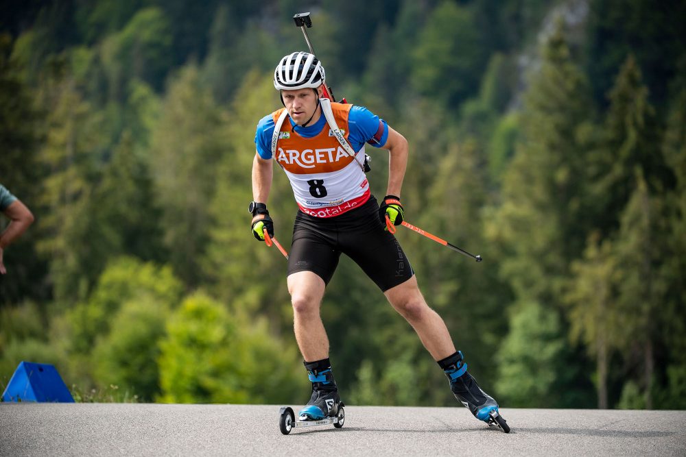 Thierry Langer beim Sprint am Samstag (Bild: Kevin Voigt)