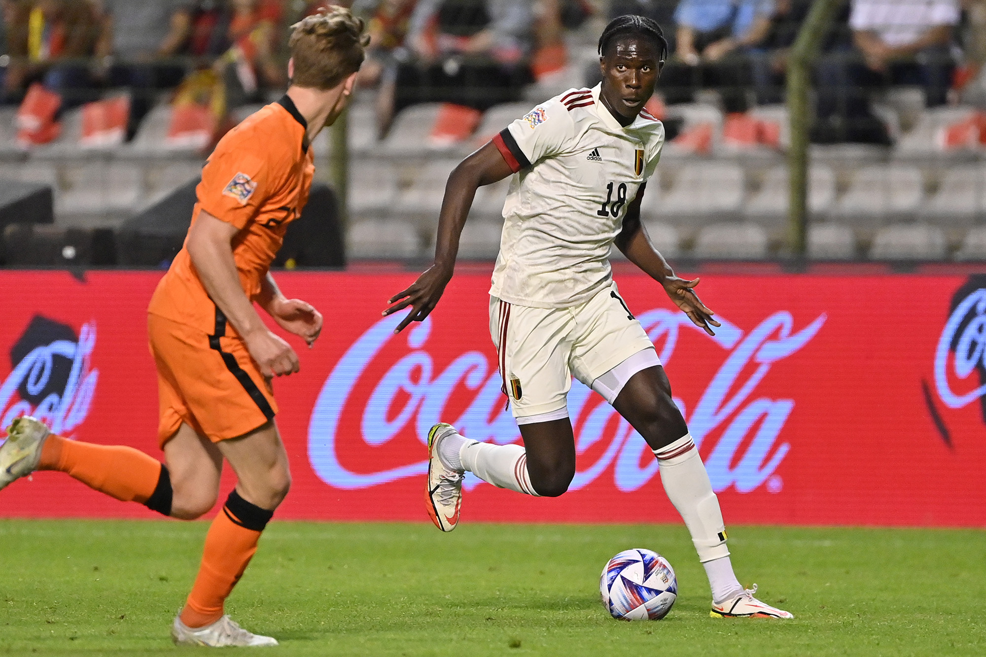 Amadou Onana beim Spiel gegen die Niederlande
