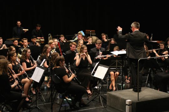 Das Sinfonische Blasorchester Eifel-Ardennen beim Konzertauftritt (Foto: EVEA)