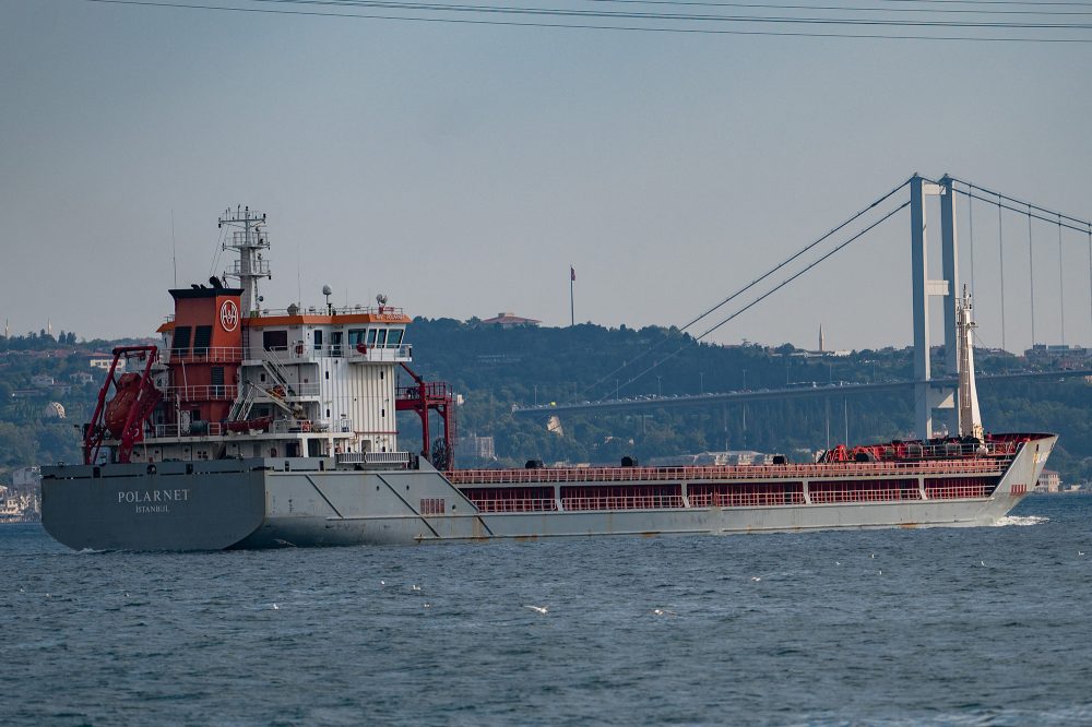 Frachter (Bild: Yasin Akgul/AFP)