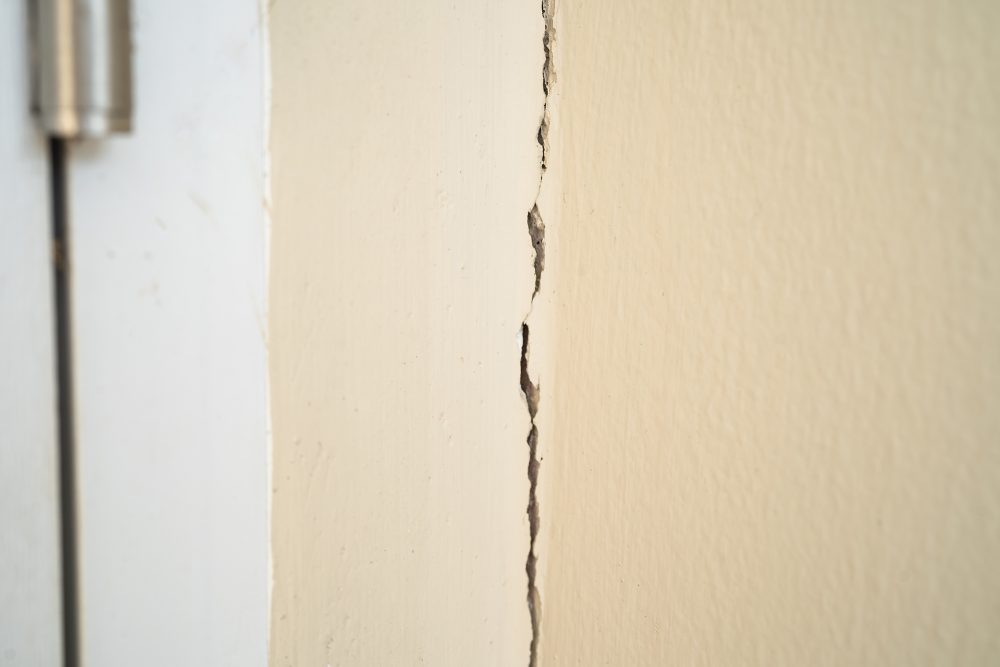 Riss in der Hauswand