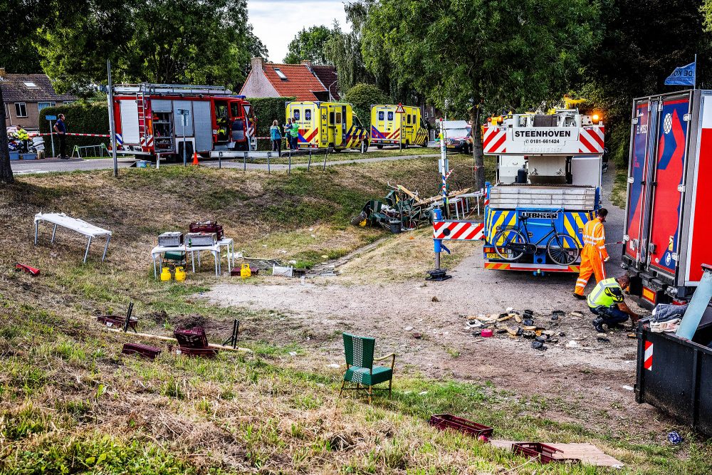 Unfallort in der Nähe von Rotterdam