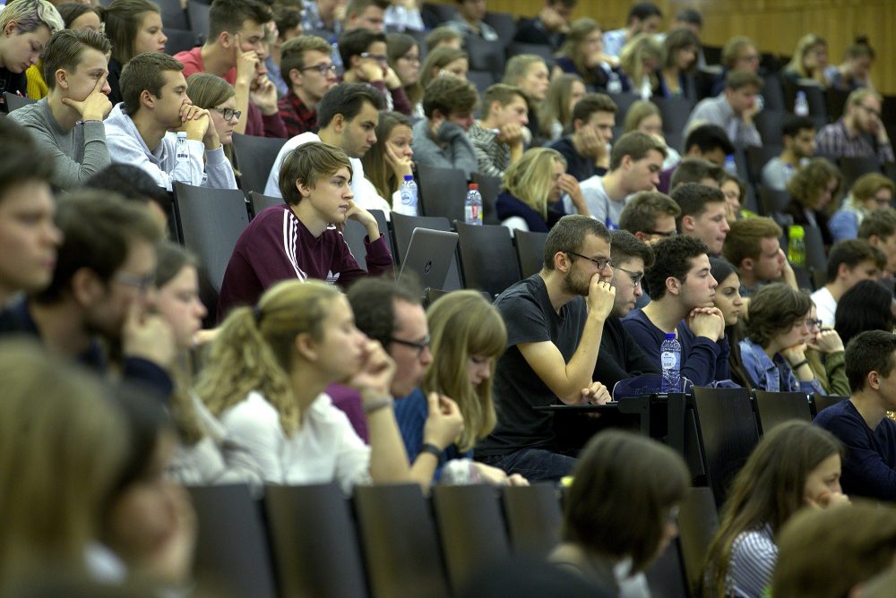Studenten an der Universität von Gent