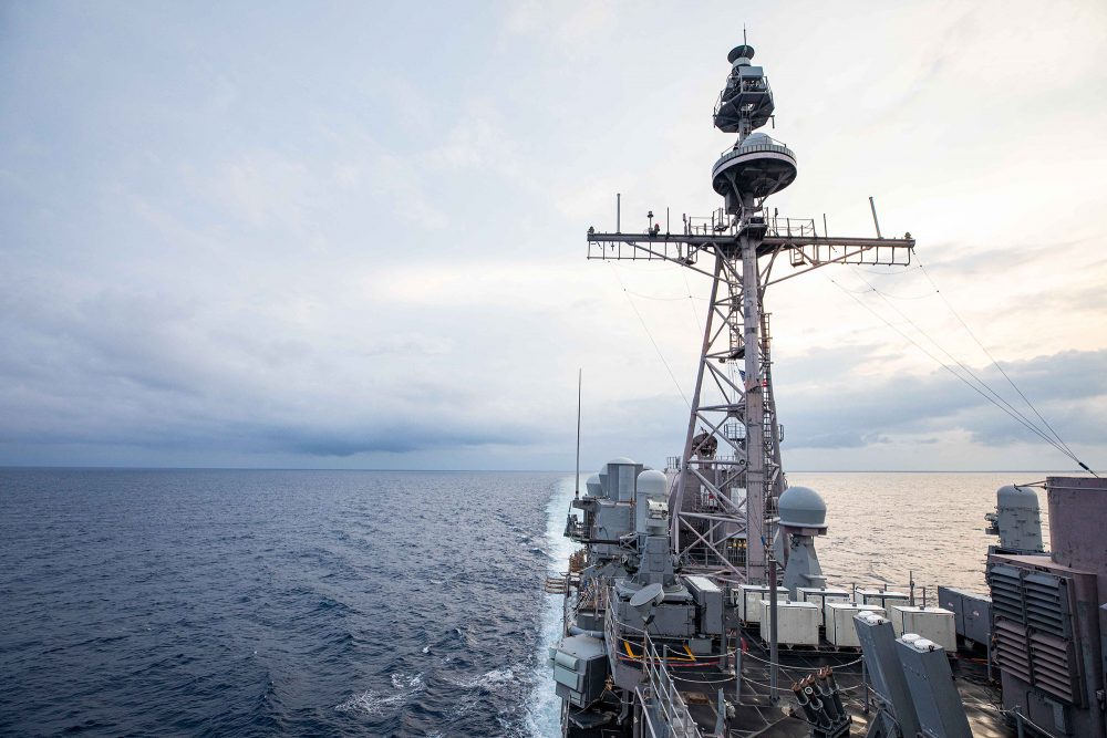 USS Chancellorsville in der Taiwanstraße (Bild: Justin Stack/US Navy/AFP)