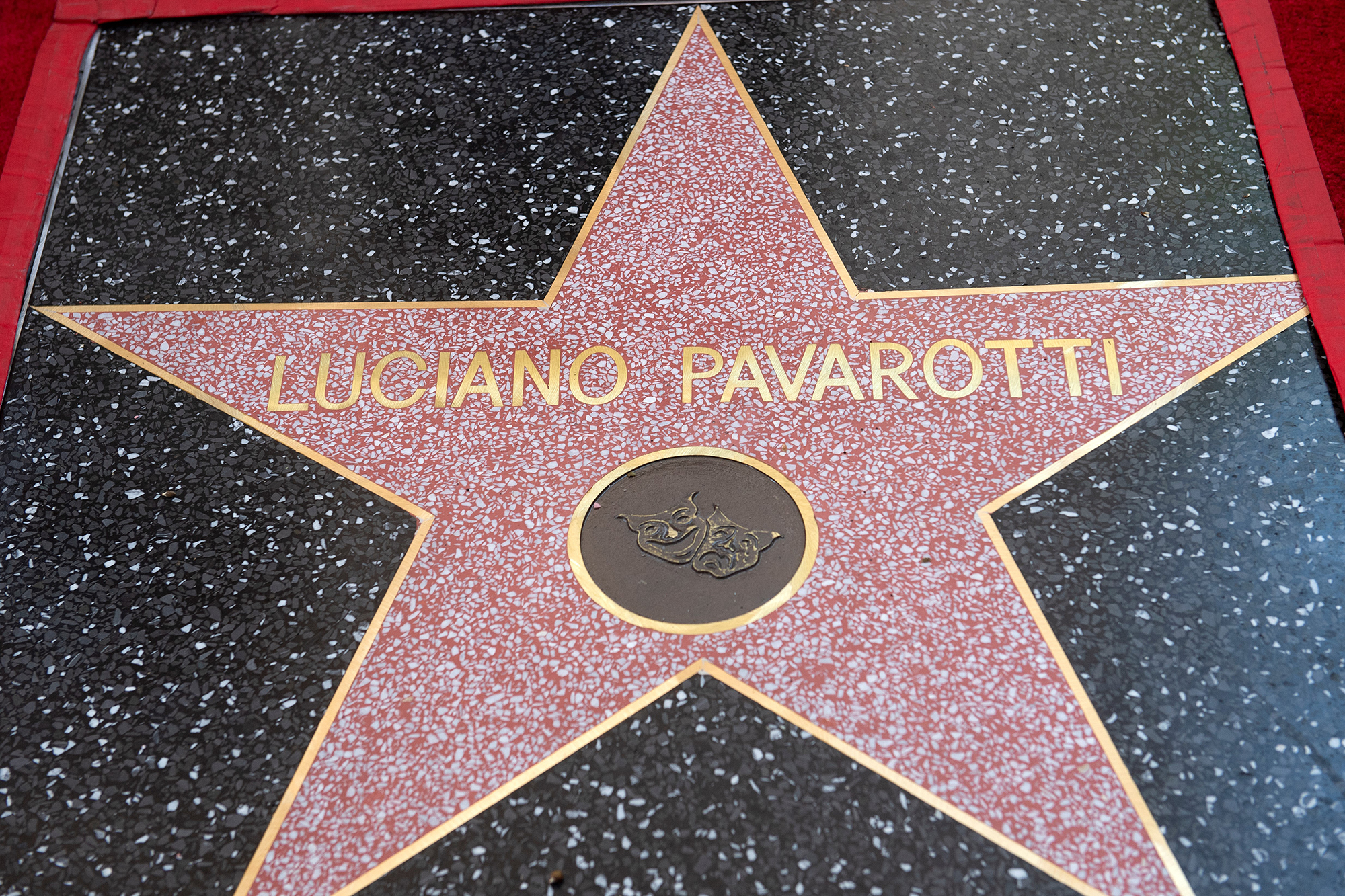 Luciano Pavarottis Stern auf dem Walk of Fame