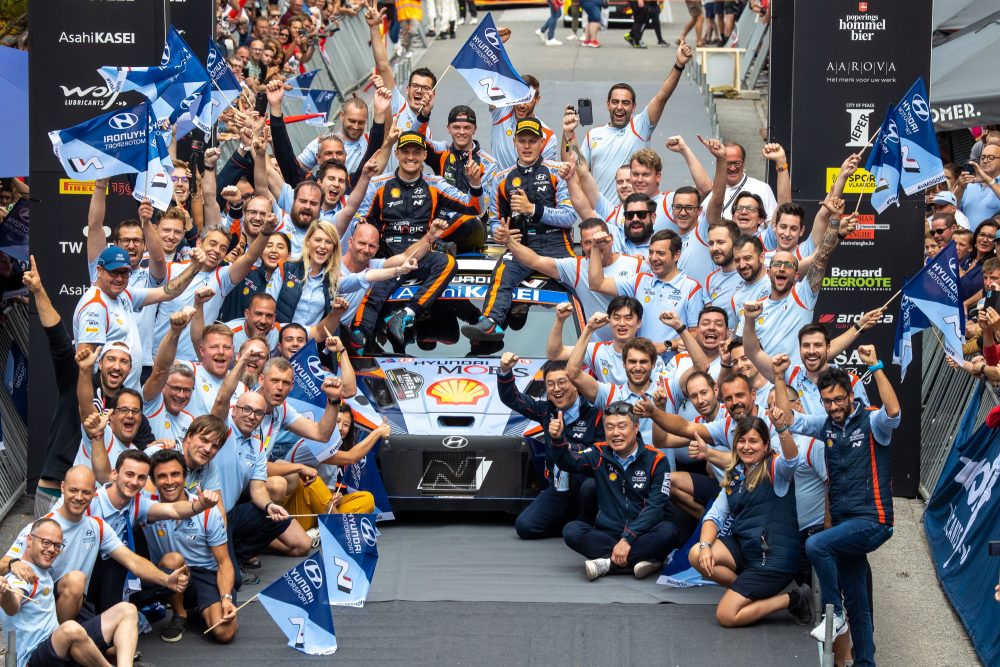 Dritter Saisonsieg für Ott Tänak, Martin Järveoja und Hyundai (Bild: Fabien Dufour/Hyundai Motorsport)