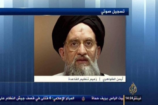 Al-Kaida-Chef Aiman al-Sawahiri 2013 (Bild: Al-Jazeera/AFP)