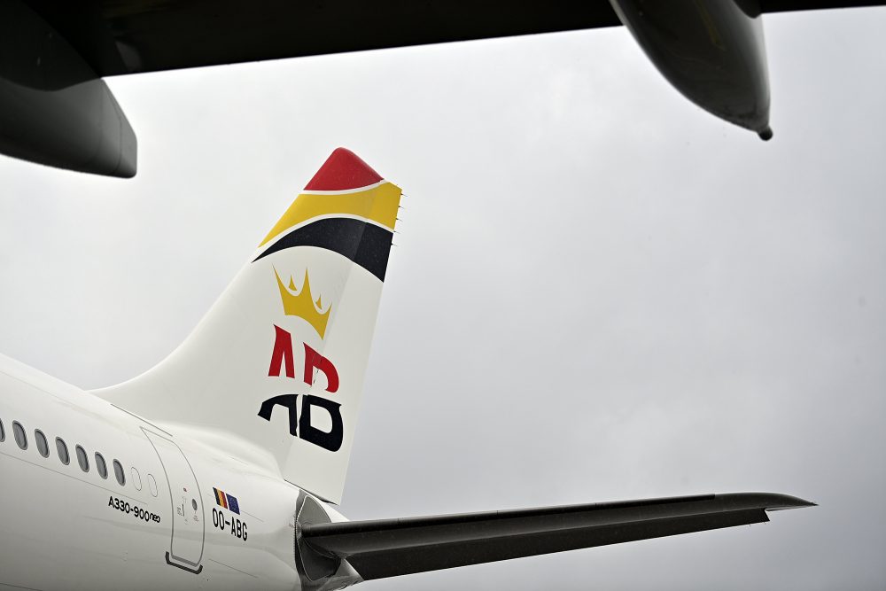 Flugzeug von Air Belgium auf dem Flughafen Brüssel-Zaventem
