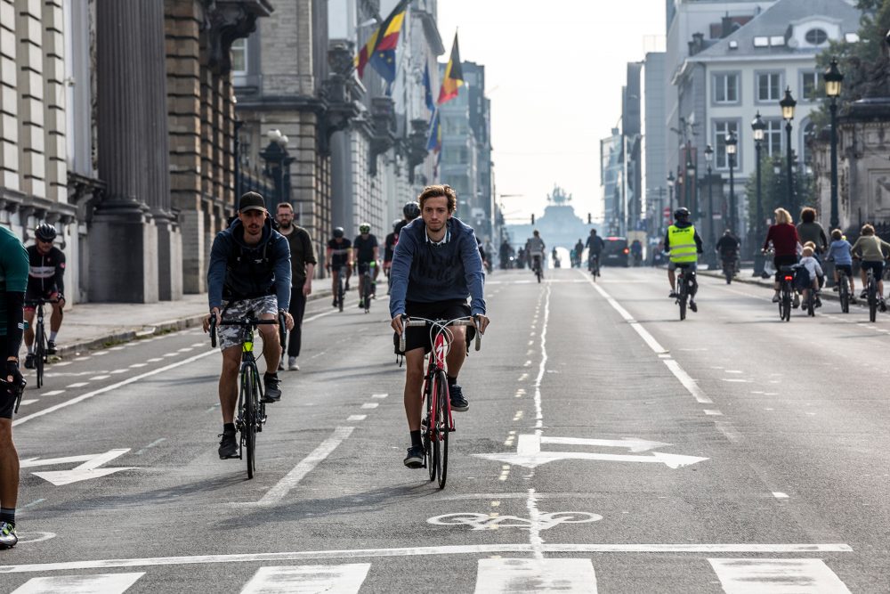 Autofreier Sonntag in Brüssel am 19. September 2021 (Archivbild: Hatim Kaghat/Belga)