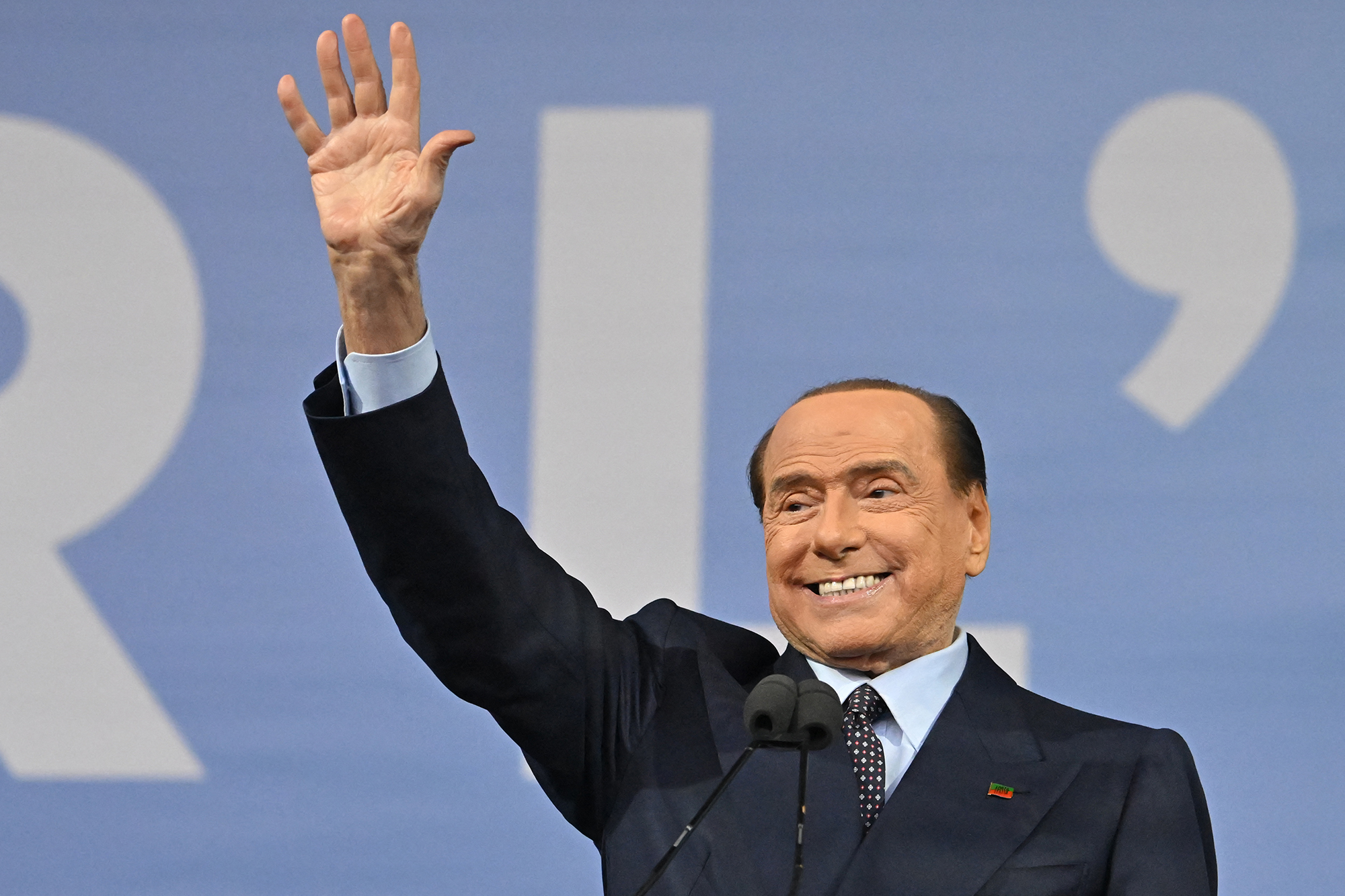 Silvio Berlusconi bei einer Wahlveranstaltung am Donnerstag