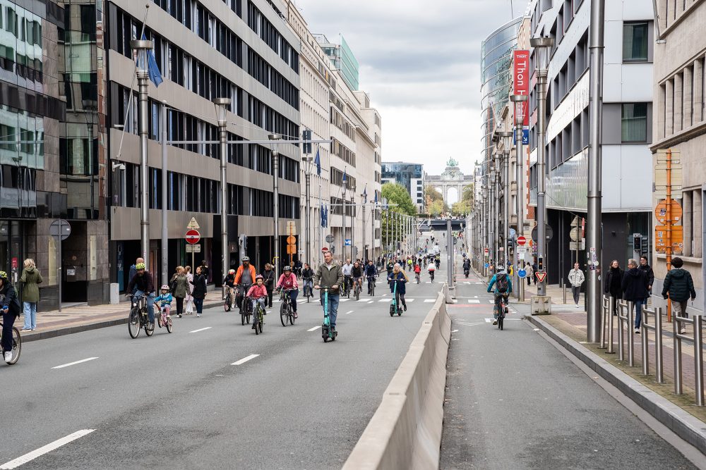 Autofreier Sonntag in Brüssel