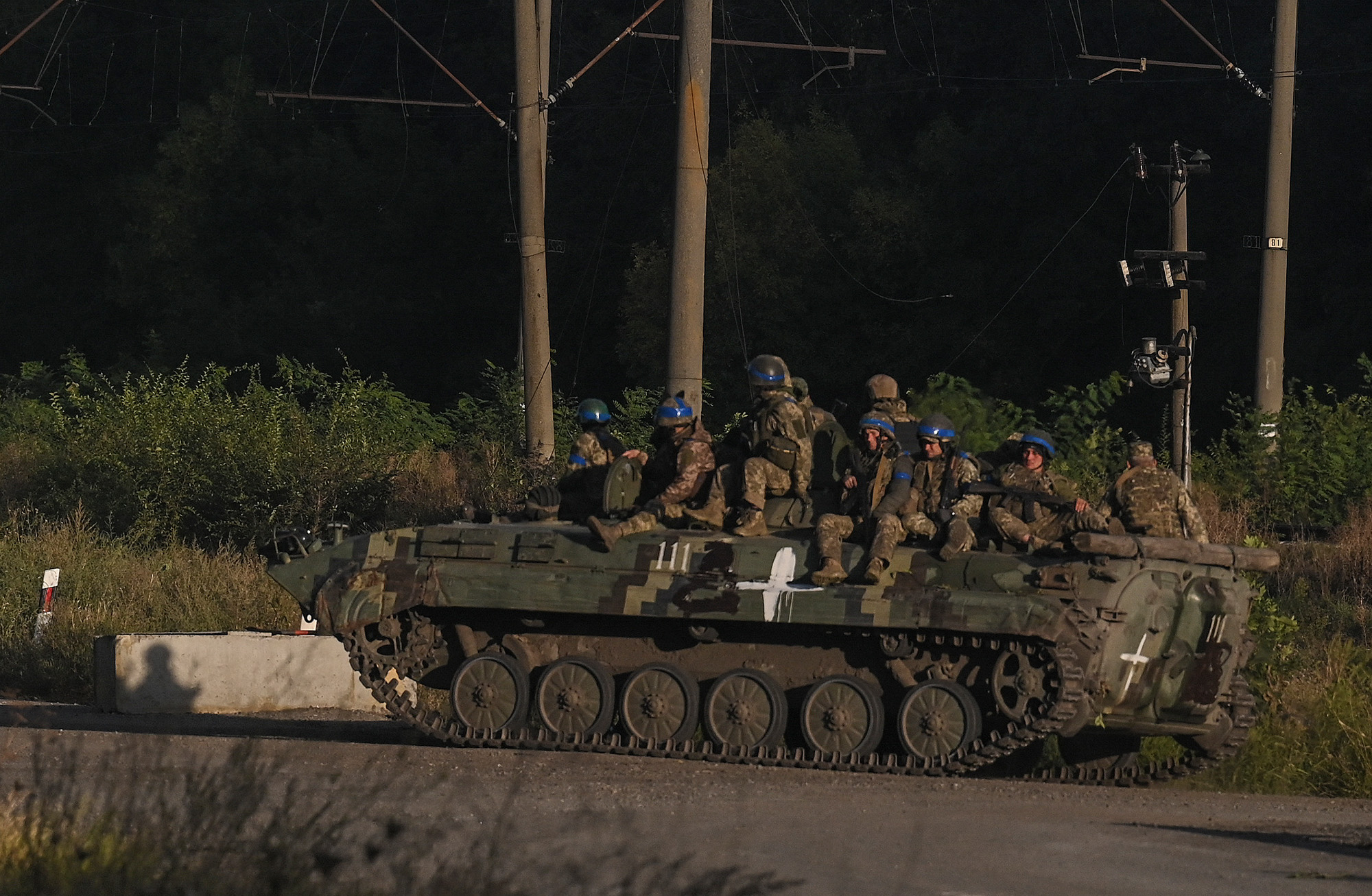 Ukrainische Soldaten in Charkiw