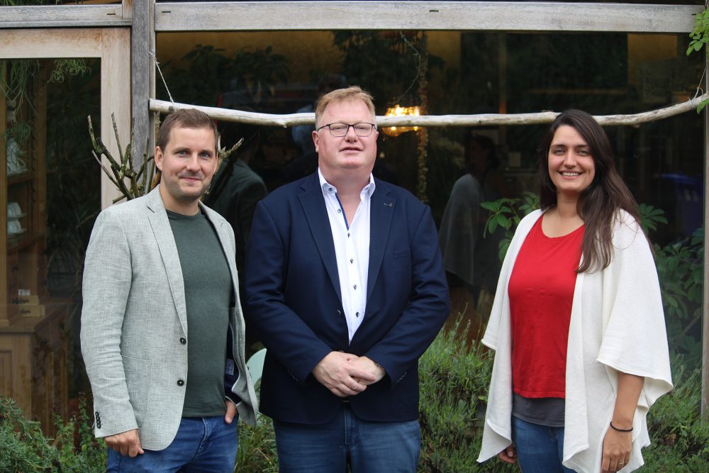 Andreas Jerusalem, Freddy Mockel und Inga Voss von Ecolo (Bild: Christoph Heeren/BRF)