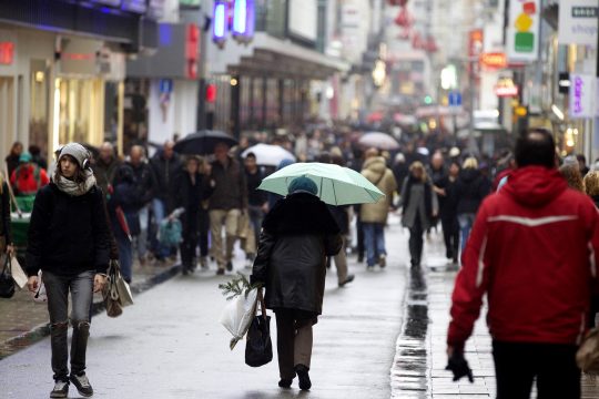Die Einkaufsmeile Rue Neuve in Brüssel (Archivbild: Nicolas Maeterlinck/Belga)