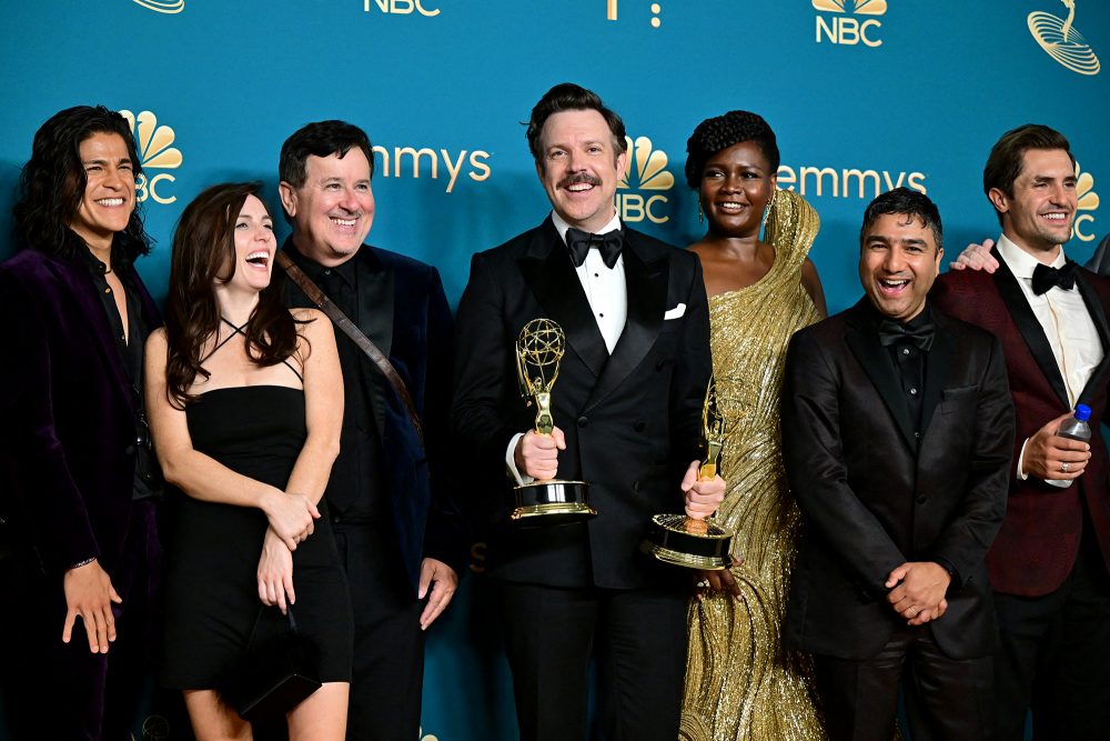 Emmy Awards: Jason Sudiekis und das Team von "Ted Lasso"