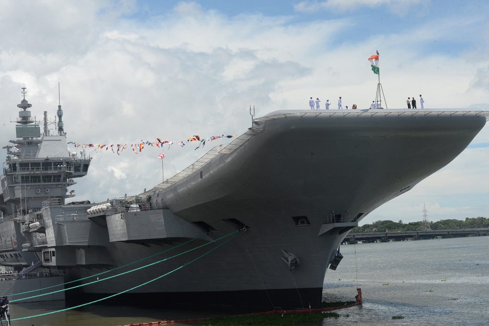 Der indische Flugzeugträger INS Vikrant (Bild: Arun Sankar/AFP)