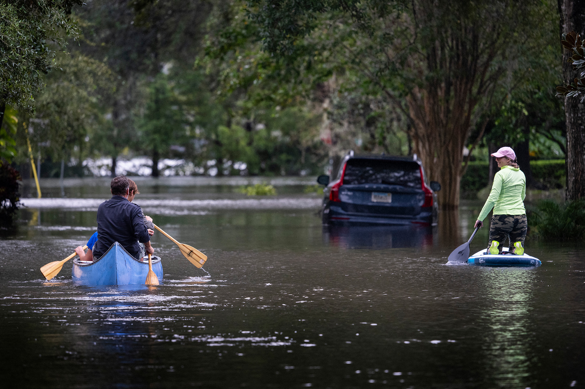 Überschwemmungen nach Hurrikan "Ian" in Orlando, Florida (Bild: Jim Watson/AFP)