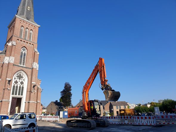Kirchplatz in Kelmis wird umgestaltet (Bild: Lena Orban/BRF)