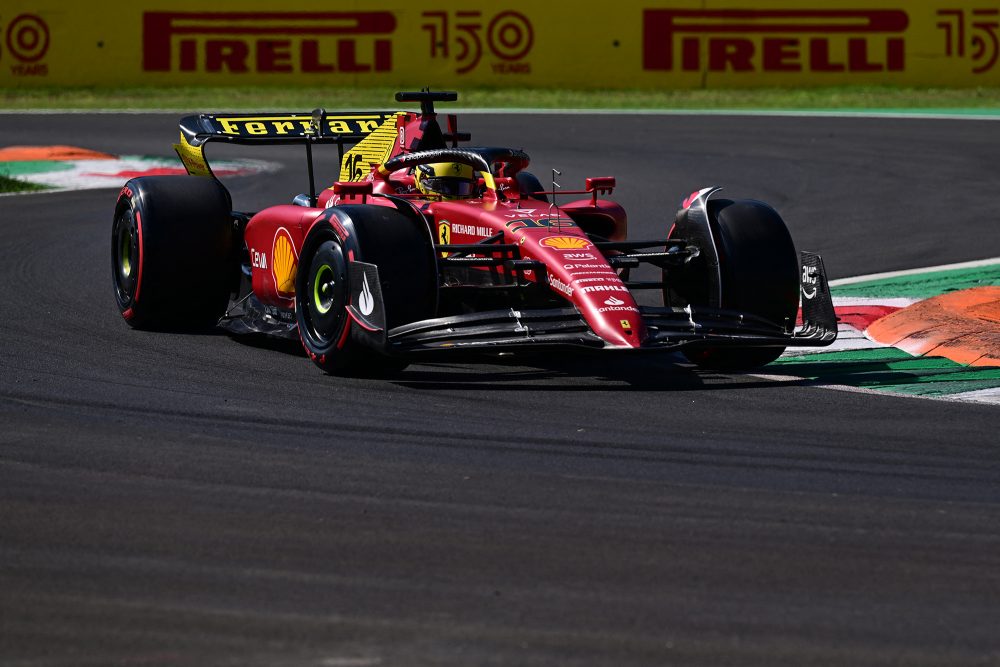 Charles Leclerc beim Freien Training zum GP Italien