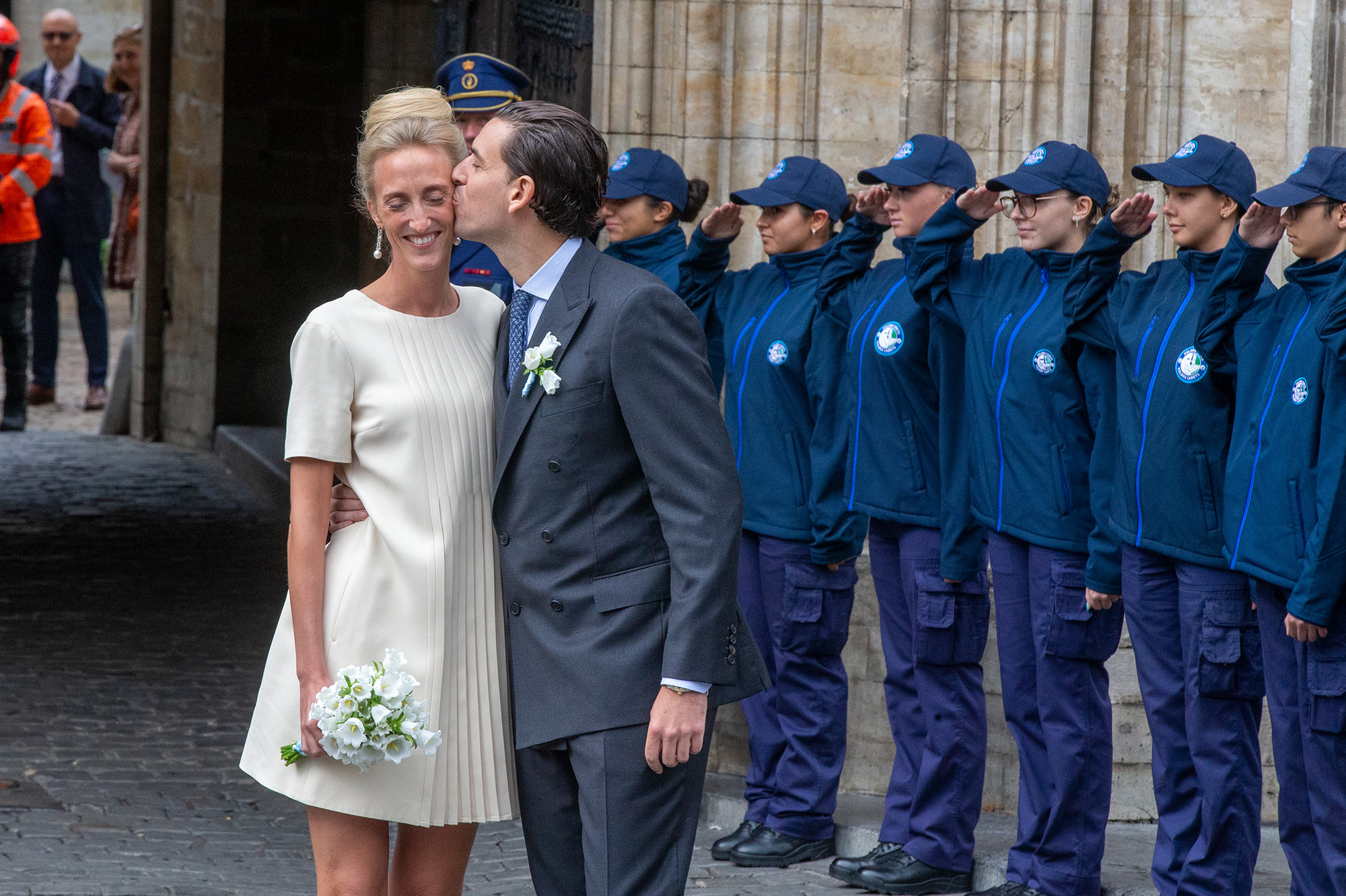 Maria Laura und William Isvy haben geheiratet (Bild: Nicolas Maeterlinck/Belga)