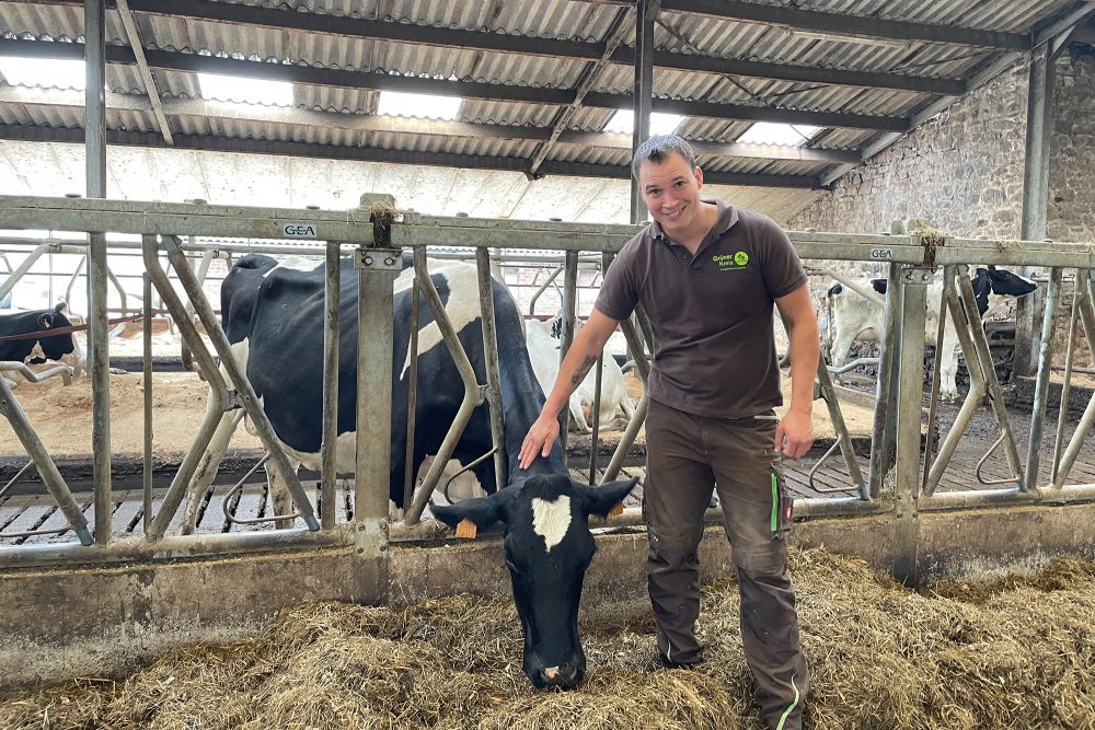 Bei Bio-Landwirt Yves Dobbelstein in Eynatten (Bild: Raffaela Schaus/BRF)