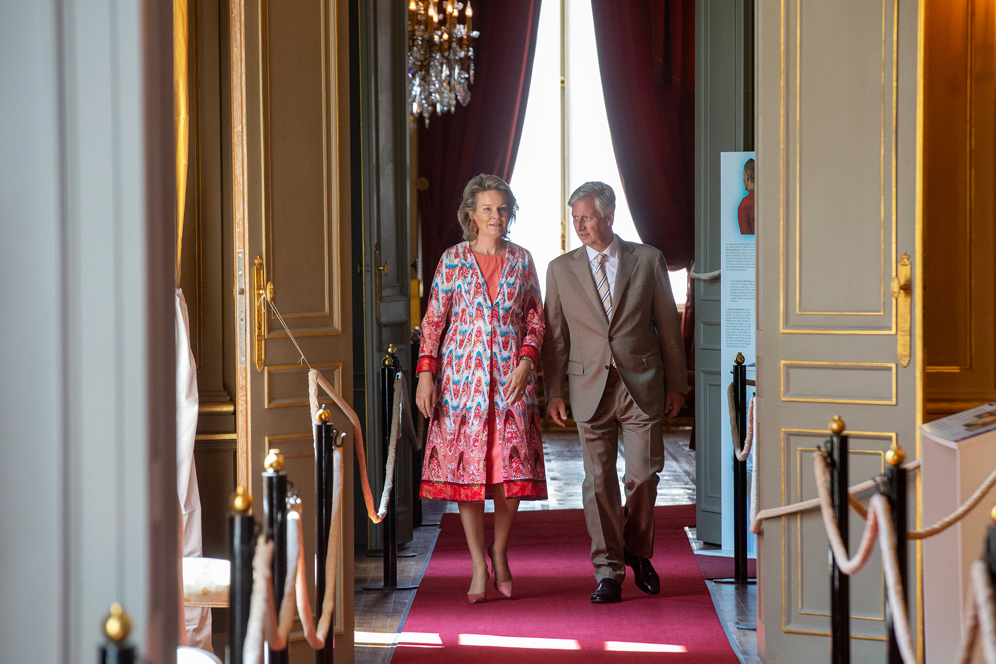 König Philippe und Königin Mathilde im Königlichen Palast