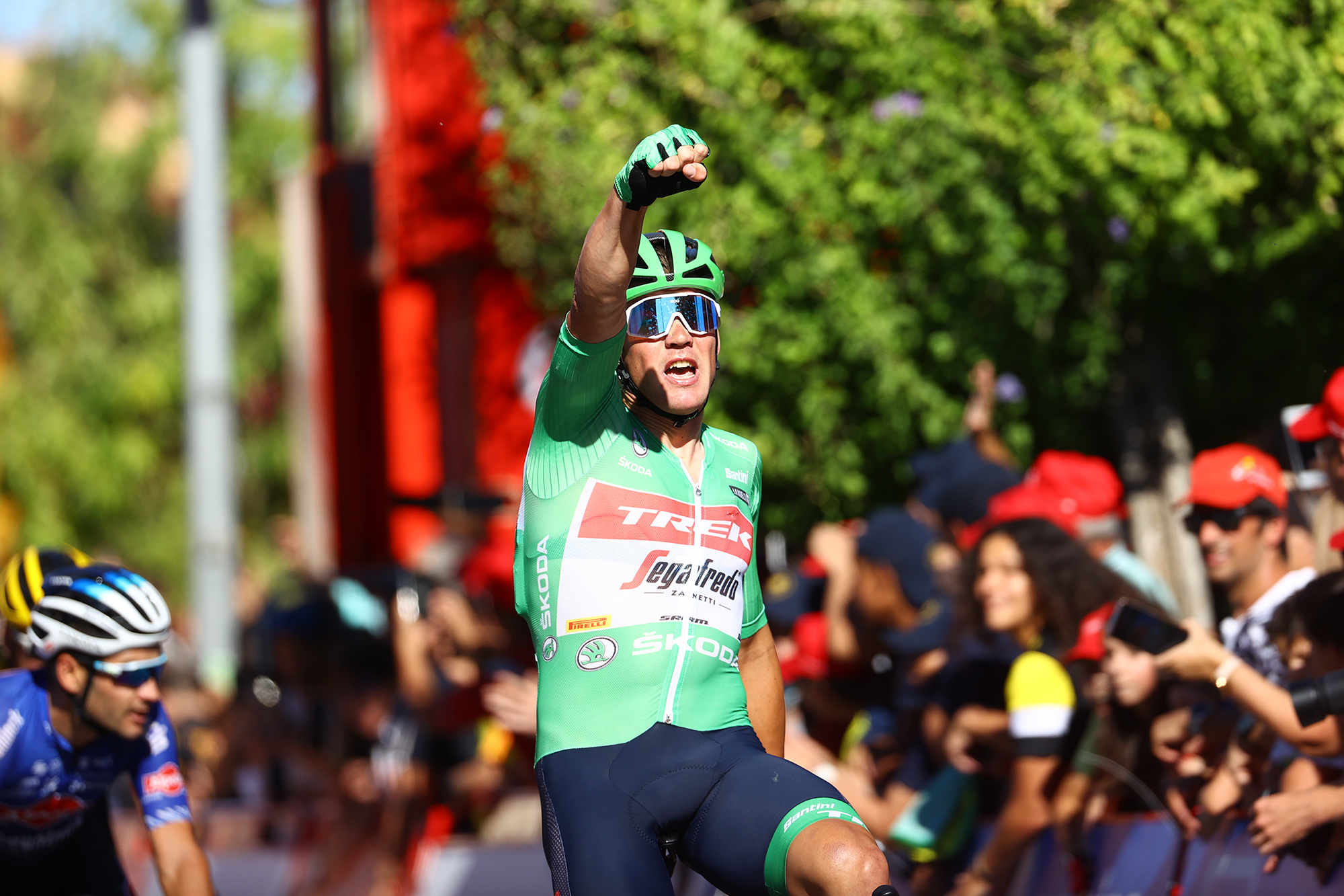 Mads Pedersen gewinnt die 19. Vuelta-Etappe