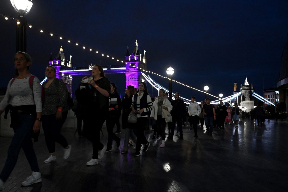 Schlange in London für die Queen