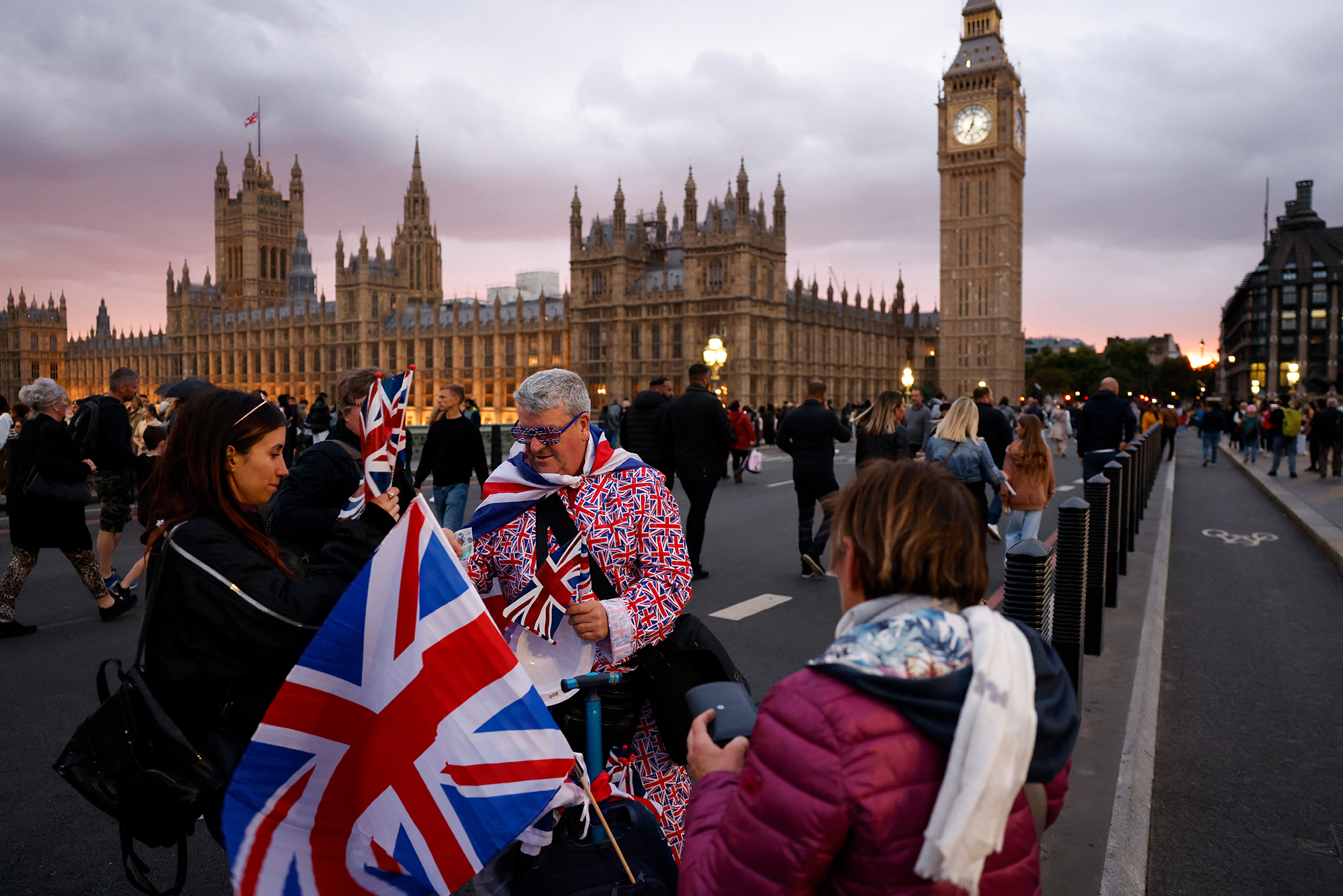 Westminster Bridge in London am Samstag (Bild: Odd Andersen/AFP)