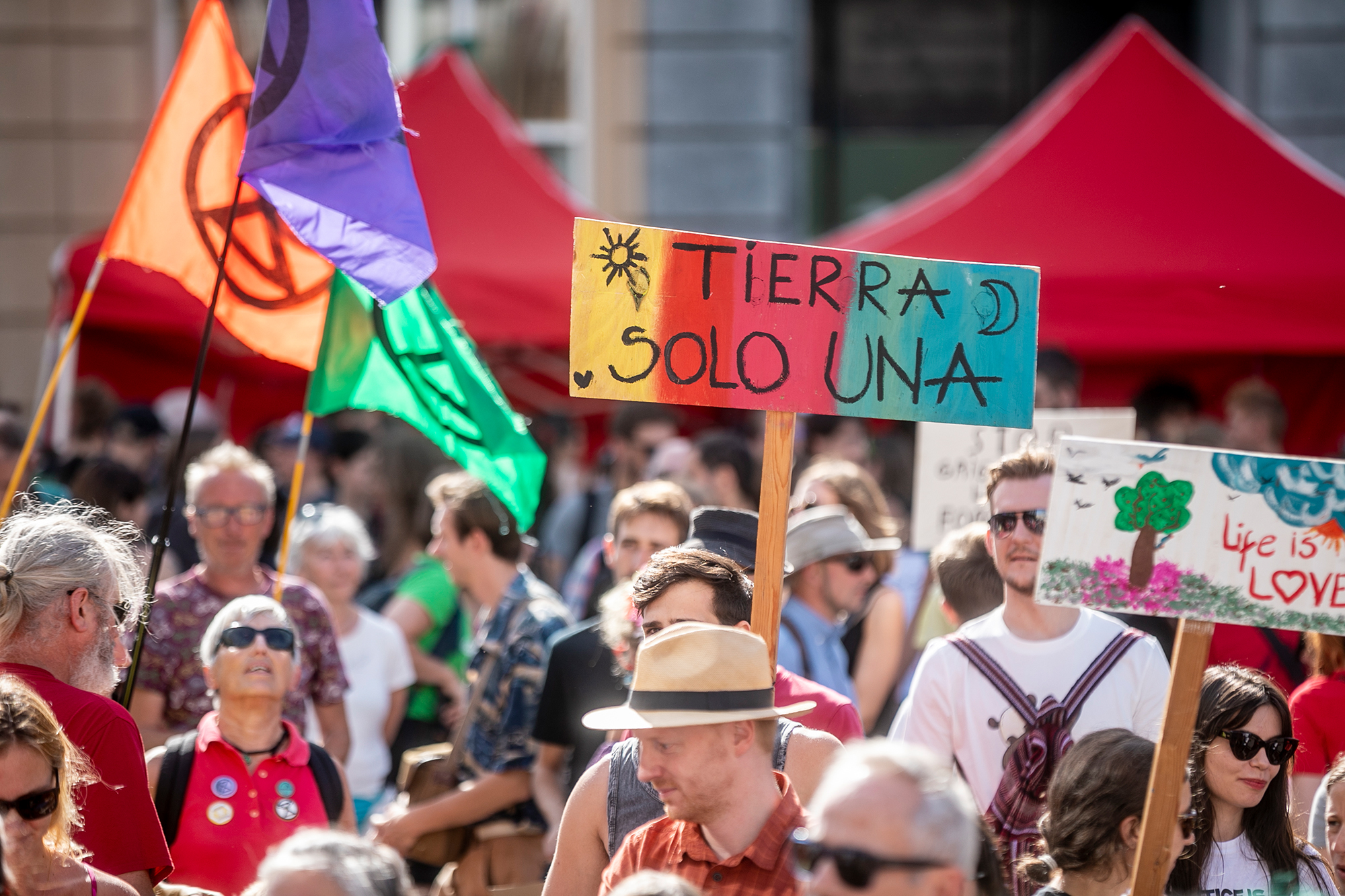 "Rise for Climate": Demonstration in Brüssel (Bild: Hatim Kaghat/Belga)