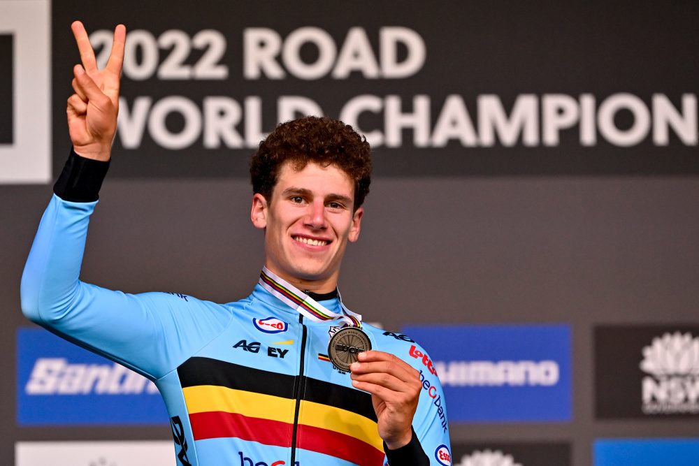 Alec Segaert gewinnt die Silbermedaille im Zeitfahren der U23 (Bild: Dirk Waem/Belga)