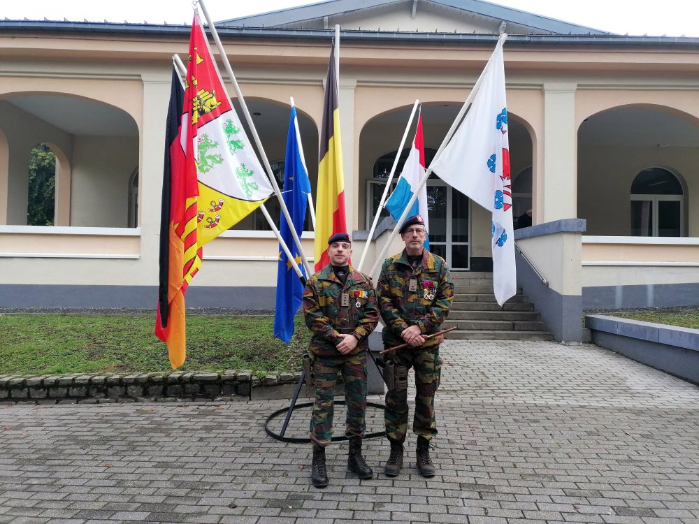 Capitaine Commandant David Marquez Y Torres und Major Pascal Thunus (Bild: Lindsay Ahn/BRF)