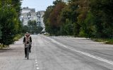 Balaklija in der Region Charkiw am Samstag (Bild: Juan Barredo/AFP)