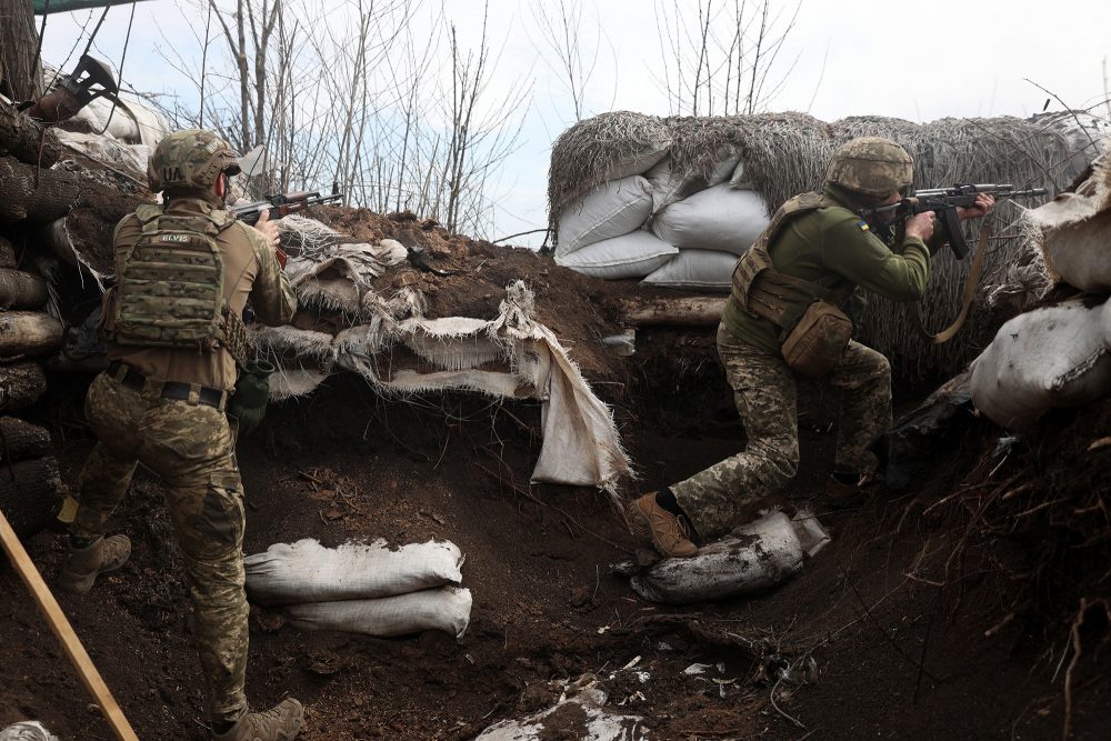 Ukrainische Soldaten im Einsatz