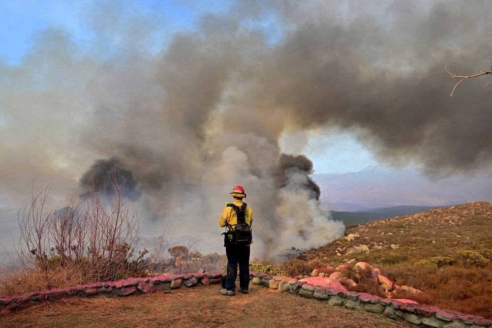 Waldbrand bei Hemet in Kalifornien (Bild: Frederic J. Brown/AFP)