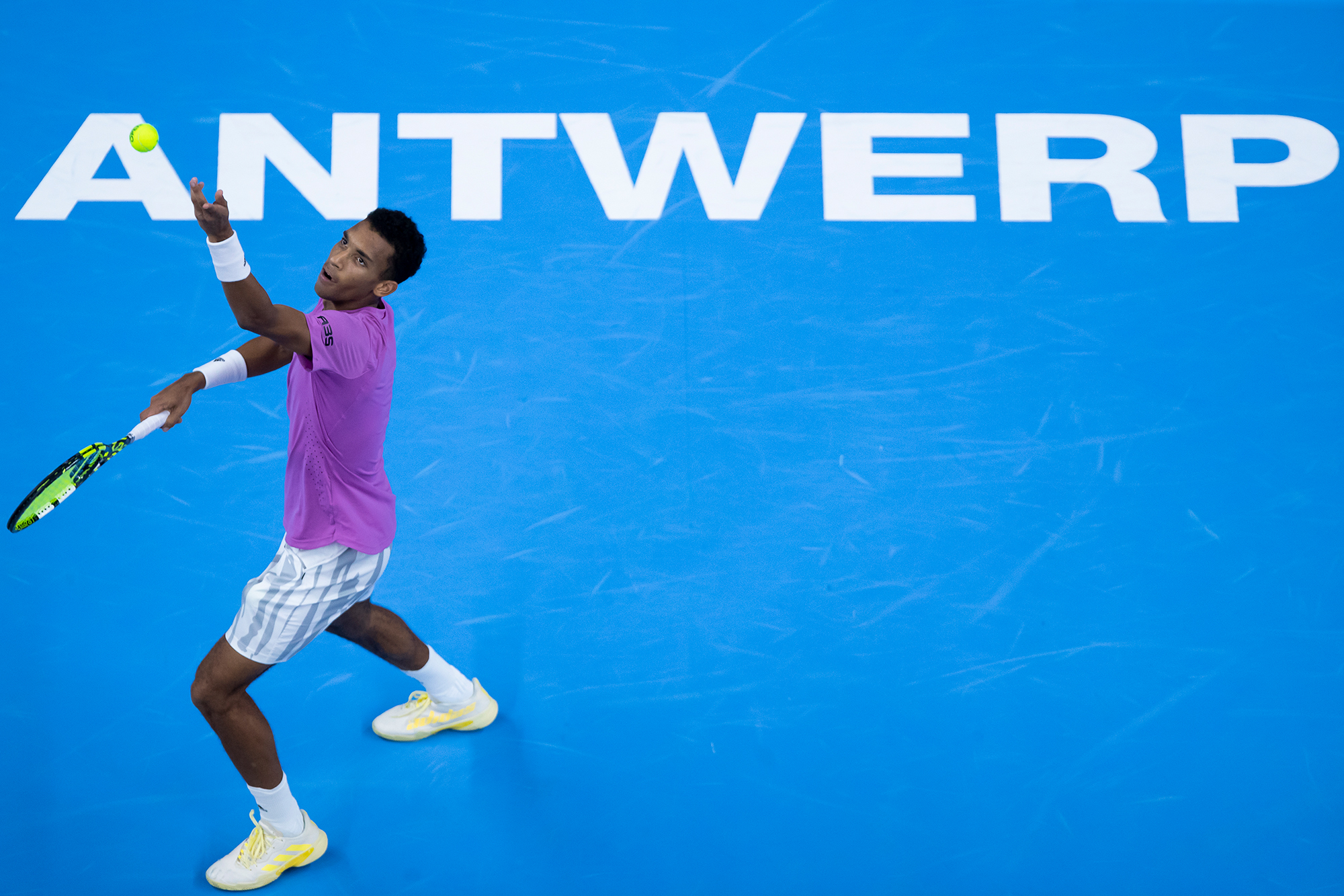 Felix Auger-Aliassime erreicht das Finale von Antwerpen (Bild: Kristof Van Accom/Belga)