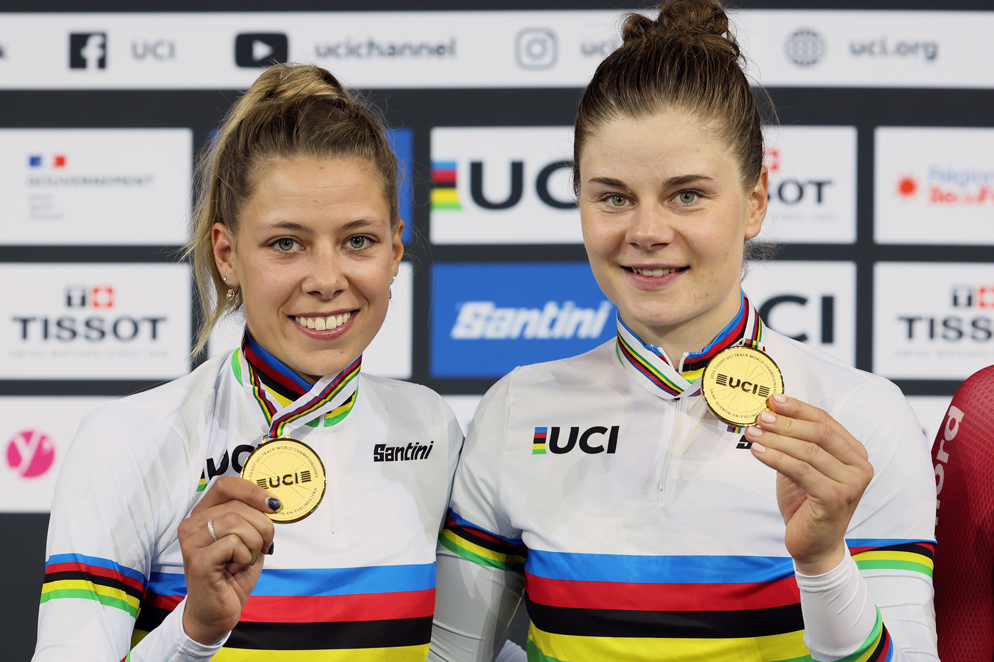 Shari Bossuyt und Lotte Kopecky gewinnen Gold im Madison (Bild: Benoit Doppagne/Belga)