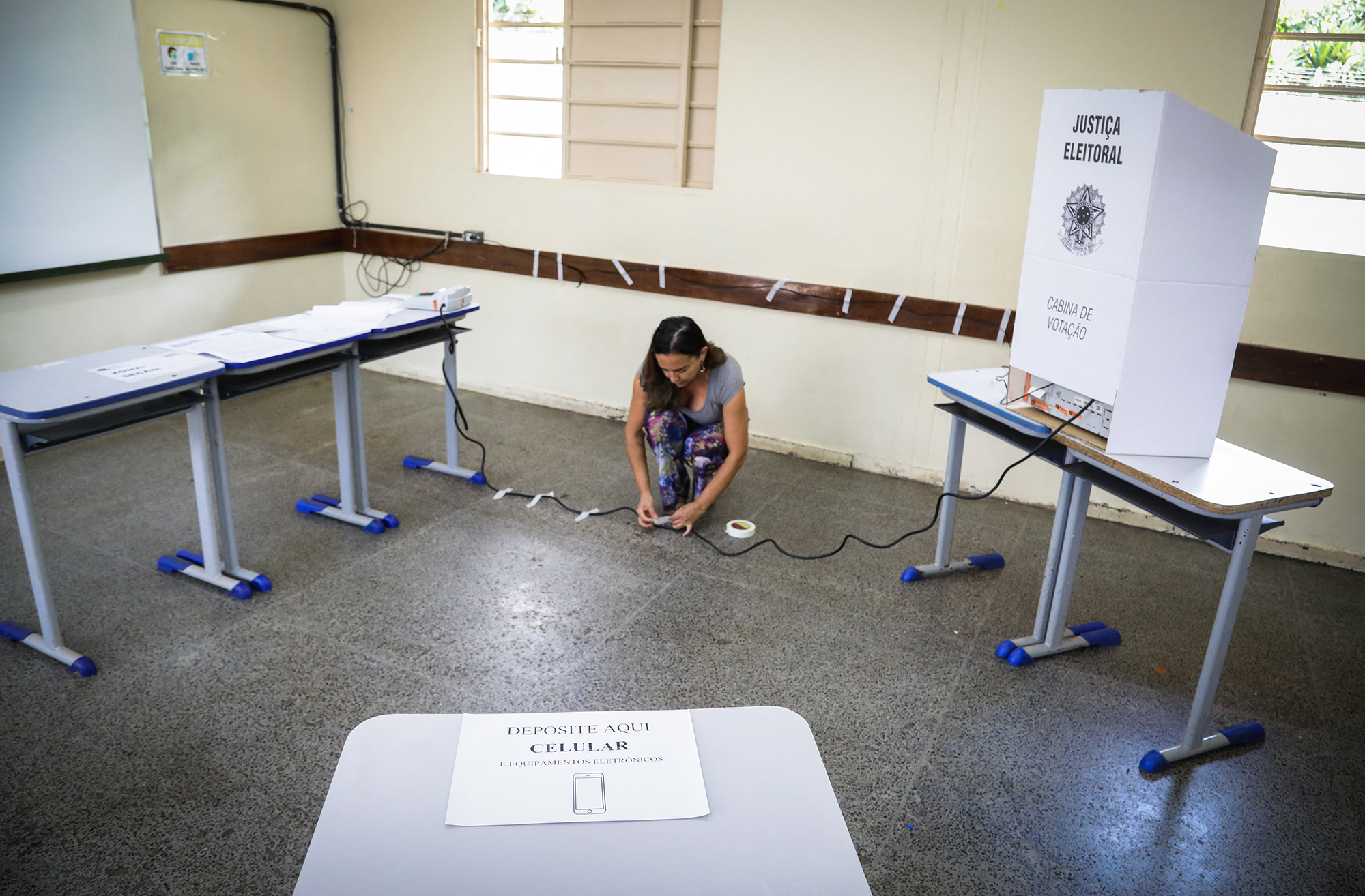 Wahlvorbereitungen in Brasilia (Bild: Sergio Lima/AFP)