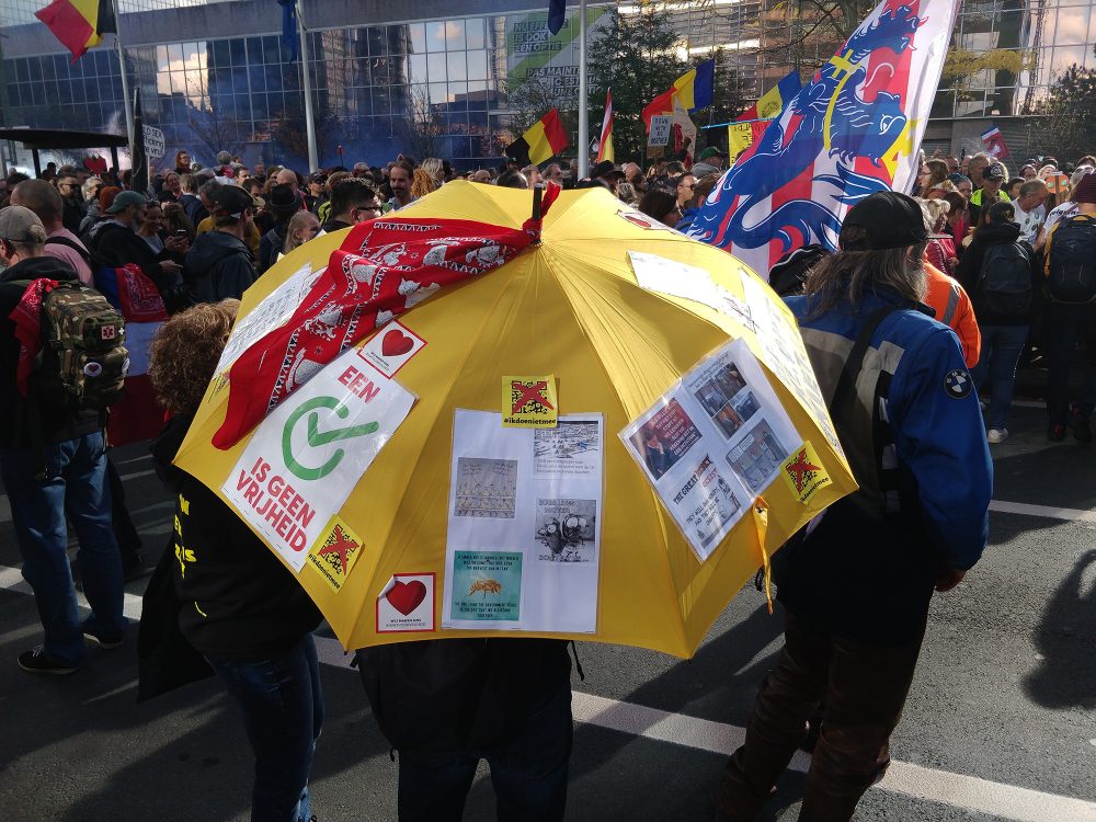 Protest in Brüssel (Bild: Anthony Gevaert/Belga)