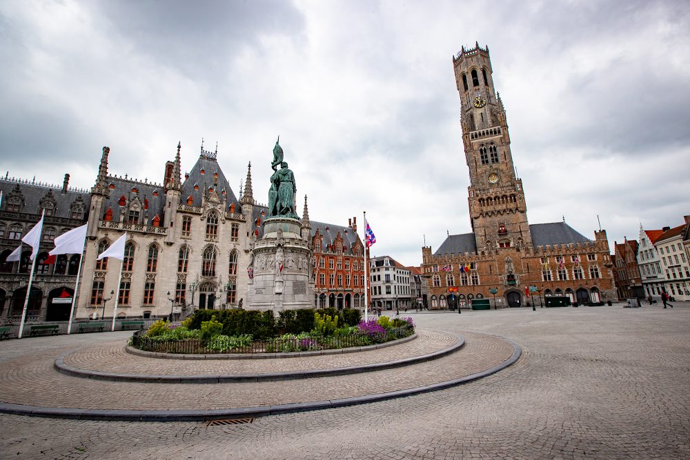 Marktplatz im Zentrum der Stadt Brügge