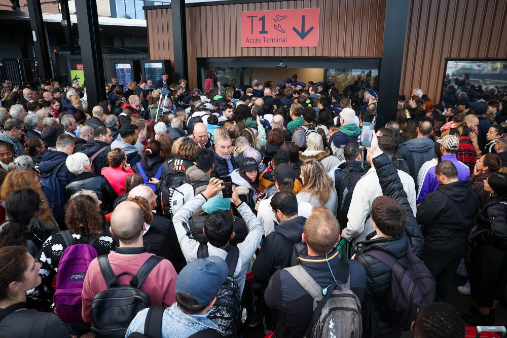 Chaos am Flughafen von Charleroi (Bild vom 18. Oktober 2022)