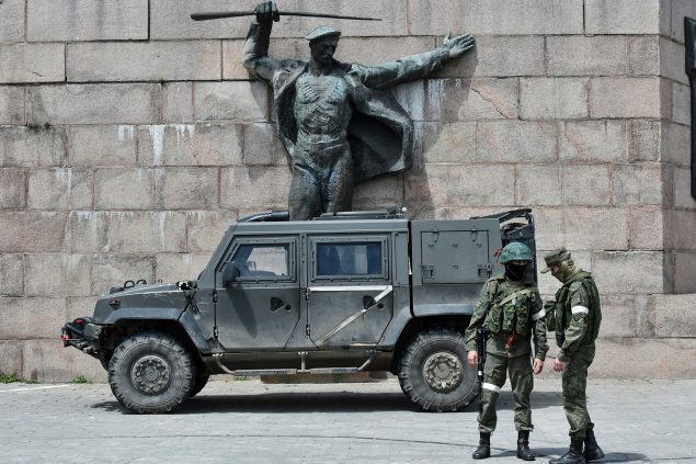 Russische Soldaten in Cherson