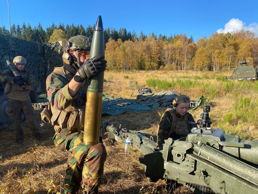 Militärmanöver im Lager Elsenborn (Bild vom 18. Oktober 2022)