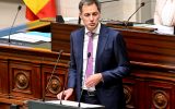 Premier Alexander De Croo bei der Rede zur Lage der Nation in der Kammer (Bild: Eric Lalmand/Belga)