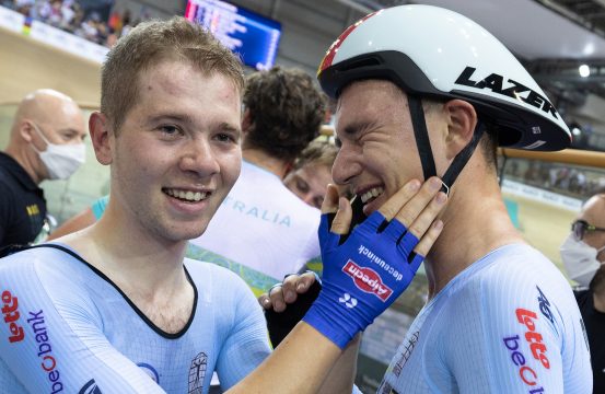Bronze für Fabio Van Den Bossche und Belgian Lindsay De Vylder (Bild: Benoit Doppagne/Belga)