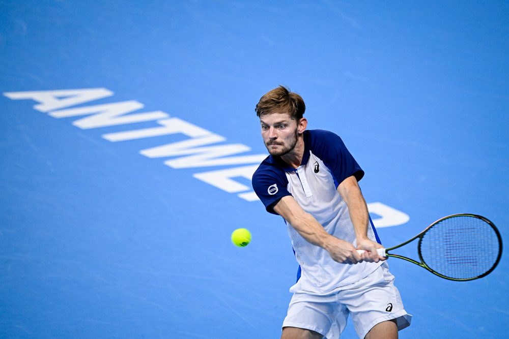 Goffin im Viertelfinale des Tennisturniers von Antwerpen (Bild von 2022: Laurie Dieffembacq/Belga)