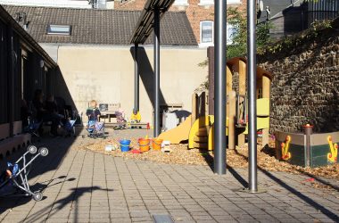 Eupener Unterstadt: Nach der Flut ist die Kinderkrippe zurück am alten Standort (Bild: Andreas Lejeune/BRF)